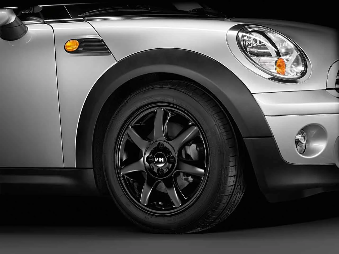 MINI Genuine 16" Inch Light Alloy Wheel Bridge Spoke R94 Black