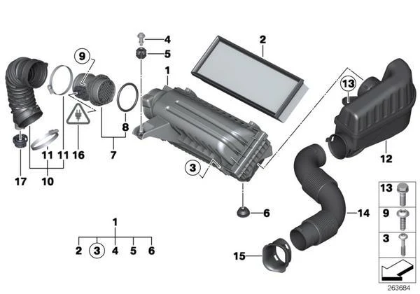 MINI Genuine Air Filter Element Replacement Part - Image 2