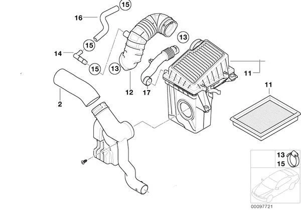 MINI Genuine Air Filter Element Replacement Part For R50 R52 - Image 2