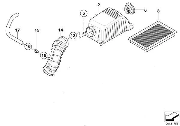 MINI Genuine Air Filter Element Replacement Part For R50 R52 - Image 2