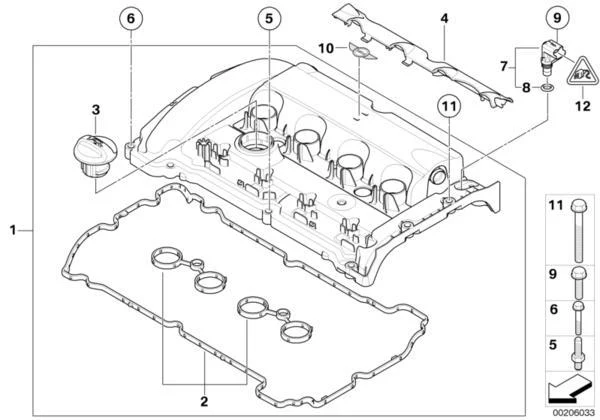 MINI Genuine Engine Cylinder Head Cover Camshaft Sensor CPS Cam - Image 2
