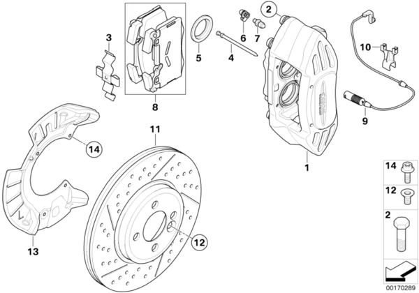 MINI Genuine Front Brake Pads Replacement Repair Kit - Image 2