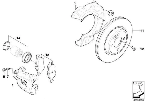 MINI Genuine Front Brake Pads Replacement Repair Kit - Image 2