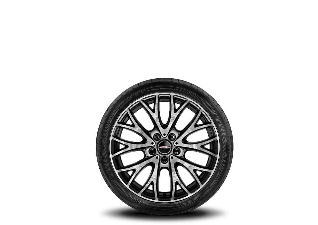 MINI Genuine JCW 19" Alloy Wheel Cross-Spoke R134 Burnished Black - Image 3