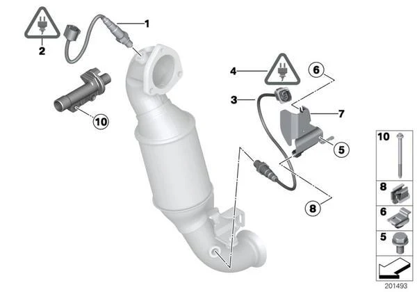 MINI Genuine Lambda Monitor Oxygen Sensor O2 Probe 475mm Length - Image 2