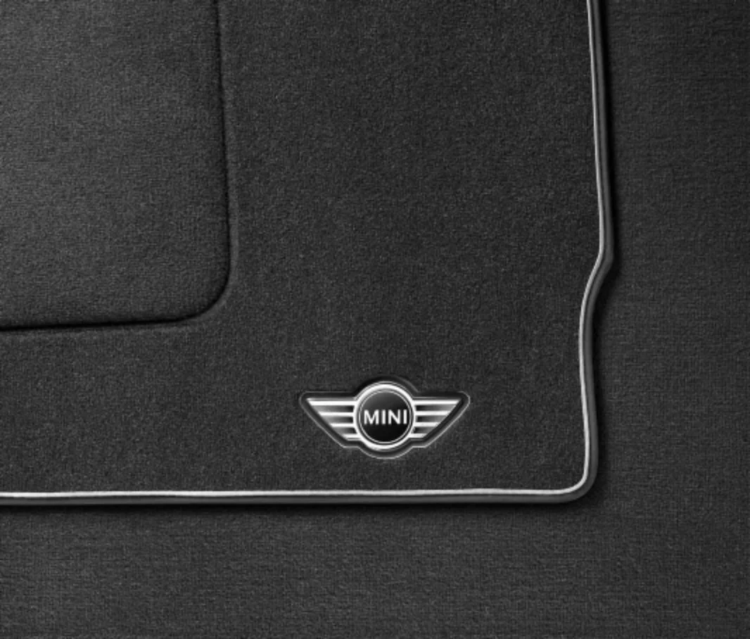 MINI Genuine Rear Textile Floor Mats Set Essential Black