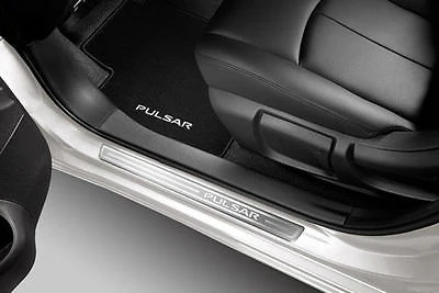 NISSAN PULSAR (C13M) ENTRY GUARDS, BRUSHED ALUMINIUM
