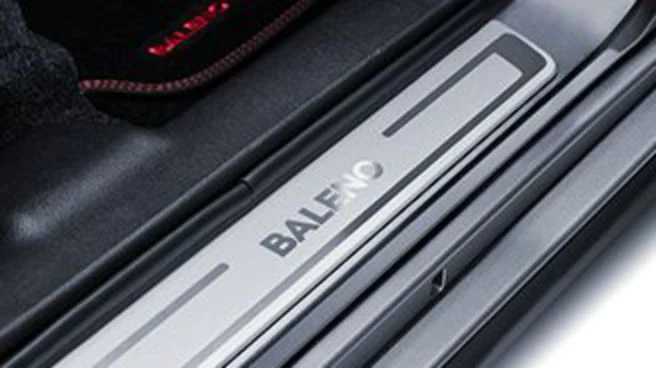 Suzuki Door sill trim set - aluminium with logo