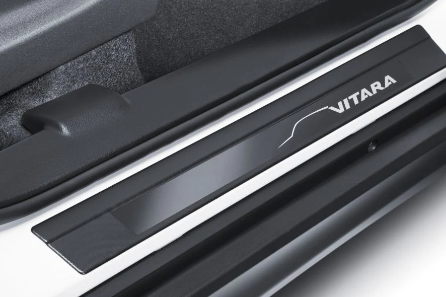 Suzuki Door Sill Trim Set - Black With Textured Surface