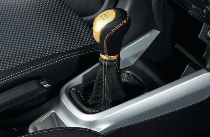 Suzuki Leather Gear Boot - Black with Yellow