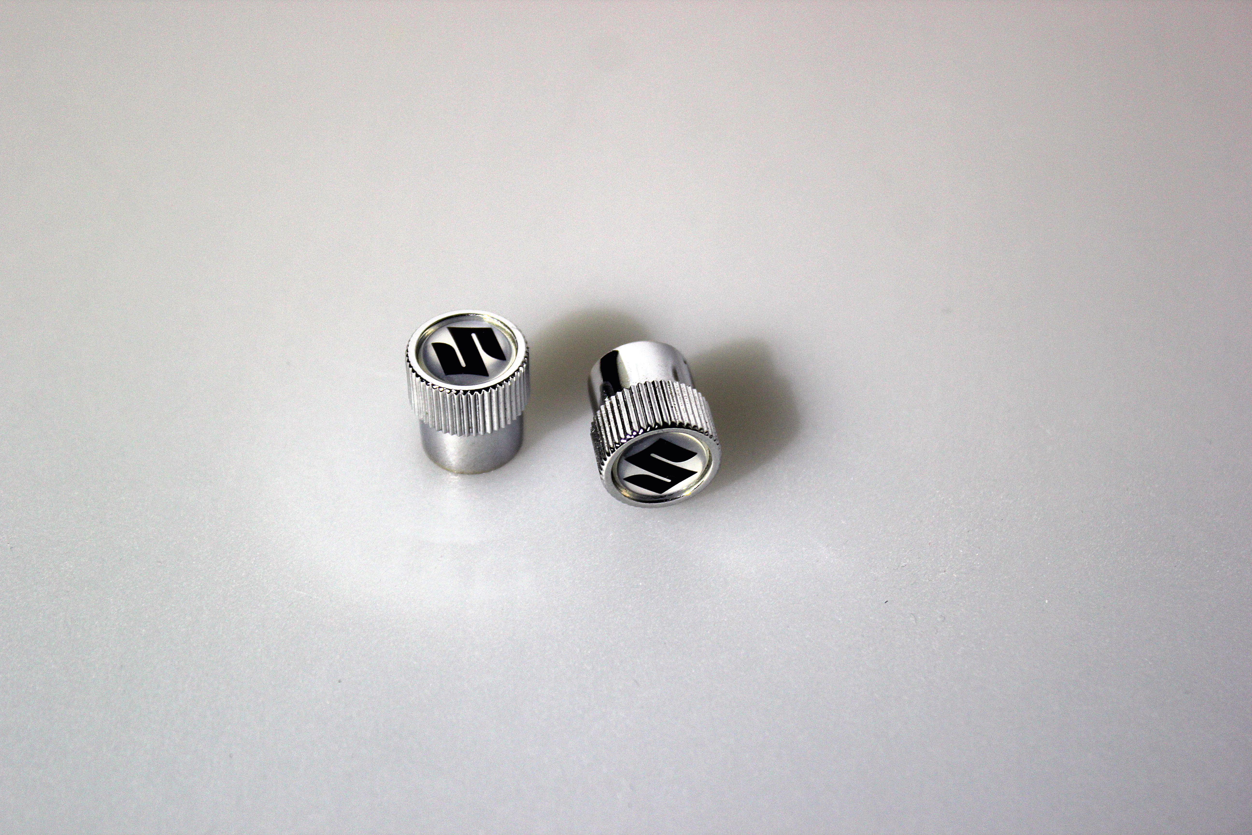 Suzuki Valve Cap Set - Silver - Image 3